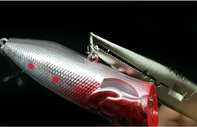 Alicates de señuelo de pesca multifuncionales, níquel blanco, pesca en el océano, línea de corte, cambio de señuelos, ganchos - imagen 5