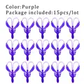 15pcs purple