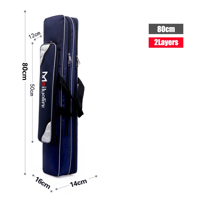 Bolsas de Pesca Oxford de 80cm, 110cm y 120cm de espesor, caña de pescar plegable, bolsa de almacenamiento de herramientas para caña de pescar, bolsa de Pesca de gran capacidad XA114G - imagen 5