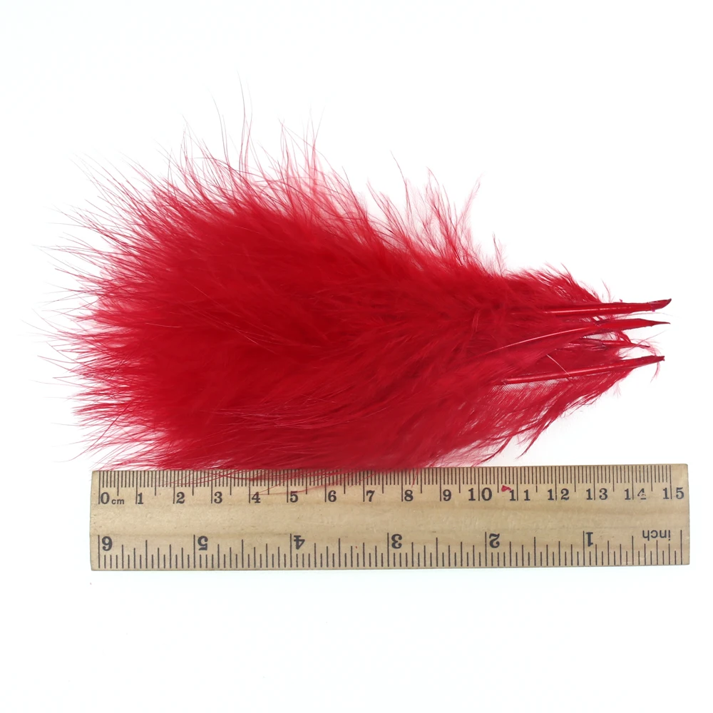 Bimoo 50 unids/pack de plumas de marabú largas de colores para atar moscas Streamer Jig señuelo lanoso Bugger sanguijuela cebo para moscas Material para atar peces - imagen 3