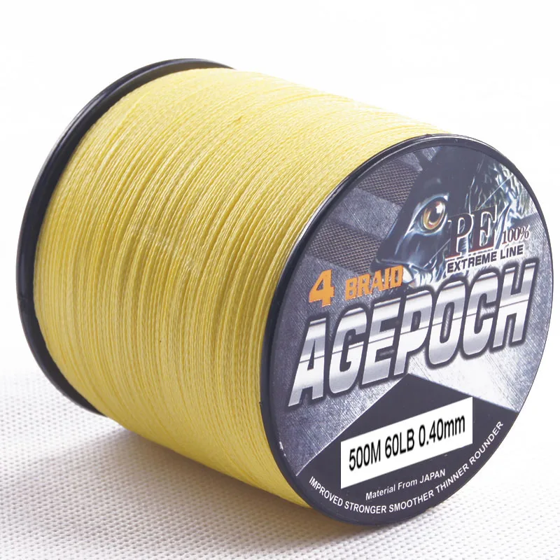 DORISEA-línea de pesca trenzada de 4 hebras, 500M, 6-100lb, multifilamento