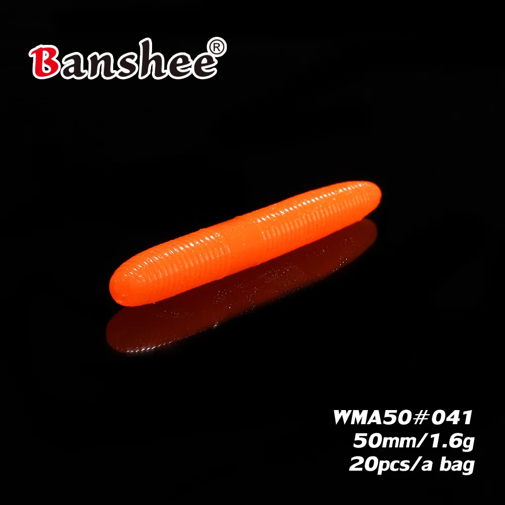 WMA50-señuelo de gusano blando Swimbait 1,6g/ 50mm, lote de 20 unidades de plástico falso realista, Walleye, lubina, pesca Artificial - imagen 3