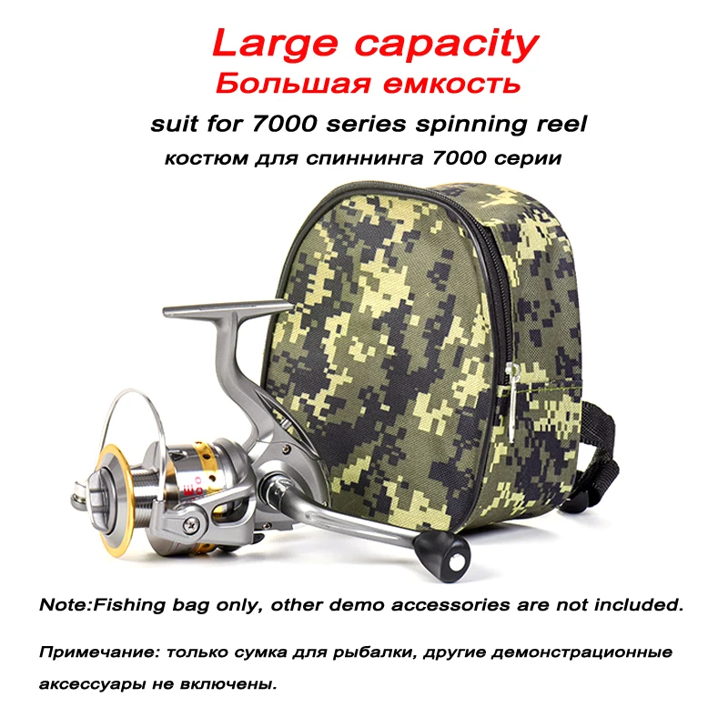 Bolsa de carrete de pesca Oxford bolsa de aparejos de pesca portátil funda de pesca carpa aparejos de pesca al aire libre bolsa de almacenamiento de deportes PJ155 - imagen 3