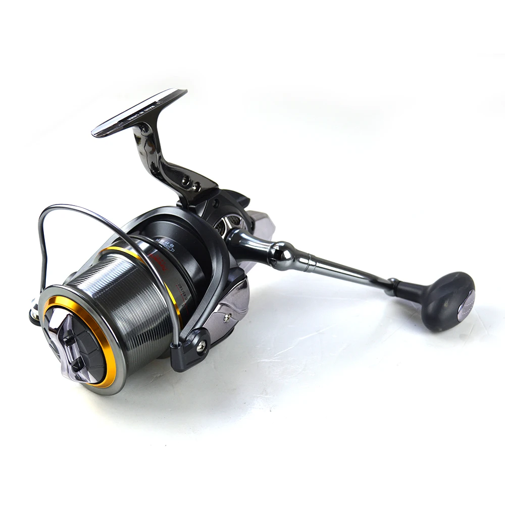 Carrete de Pesca giratorio, accesorio para surfear, agua salada, cuerpo de Metal completo - imagen 5