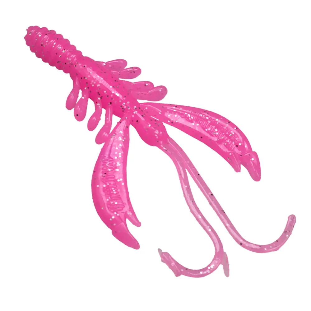 THKFISH 15 Uds señuelos de camarones blandos 75mm 3,9g cebos artificiales Swimbait Wobblers de agua dulce cebo de cangrejo suave de silicona - imagen 5