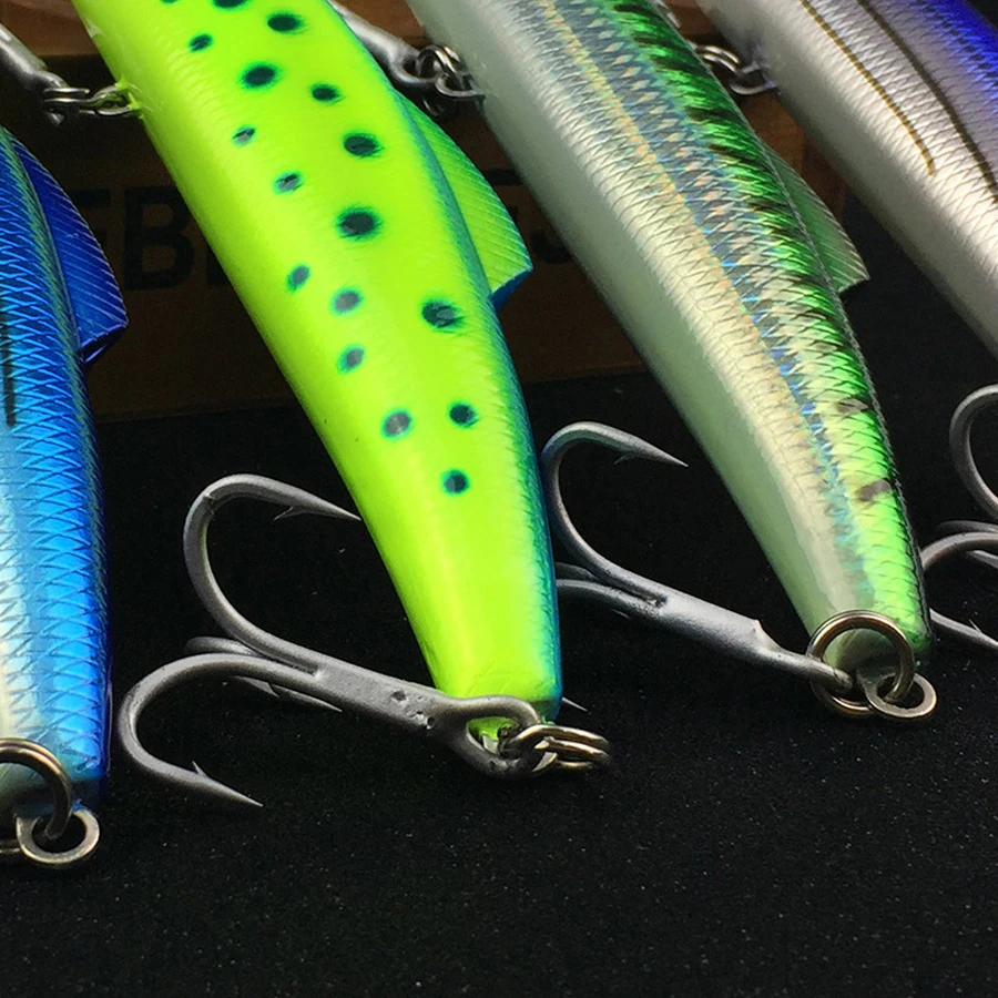 Señuelo de tiro largo para pesca marina, bola de acero integrada, para natación profunda, 96g, 20cm, cebo duro para pececillos, aparejos japoneses Crankbait - imagen 5