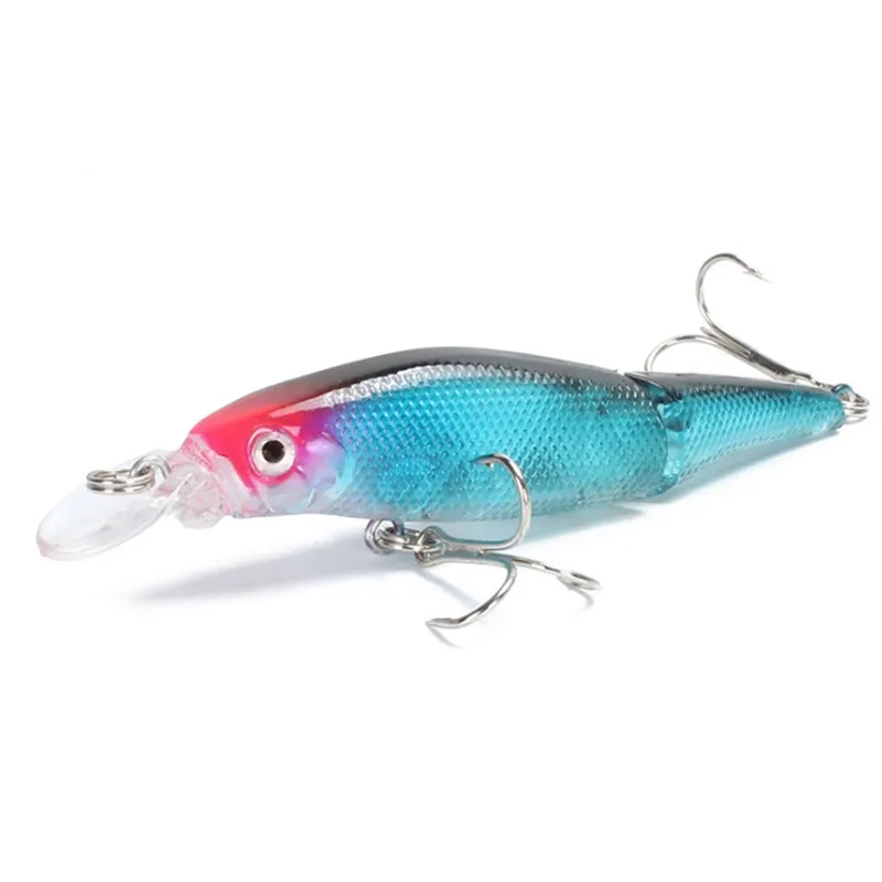 Señuelos de Pesca de Lucio Wobblers, secciones multiarticuladas, cebo Crankbait, pez falso, pececillos artificiales, aparejos de pesca, 7,7g, 9,5 cm, 1 pieza - imagen 4
