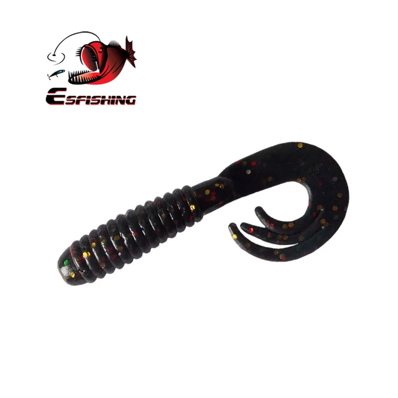 KESFISHING-Señuelos de Pesca de 50mm/1,6g, cebos blandos de simulación de gusano TRIPPLE, aroma inyectado y sales, para todos los peces - imagen 5