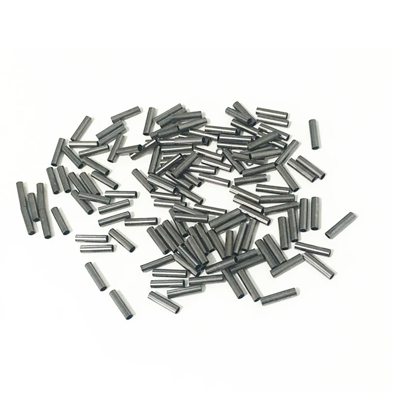 Simpleyi-línea de pesca de cobre redonda, manga de crimpado de aluminio, tubo de cobre de 100mm-1,0mm, accesorios de pesca en el mar, 2,8 unidades por lote - imagen 2