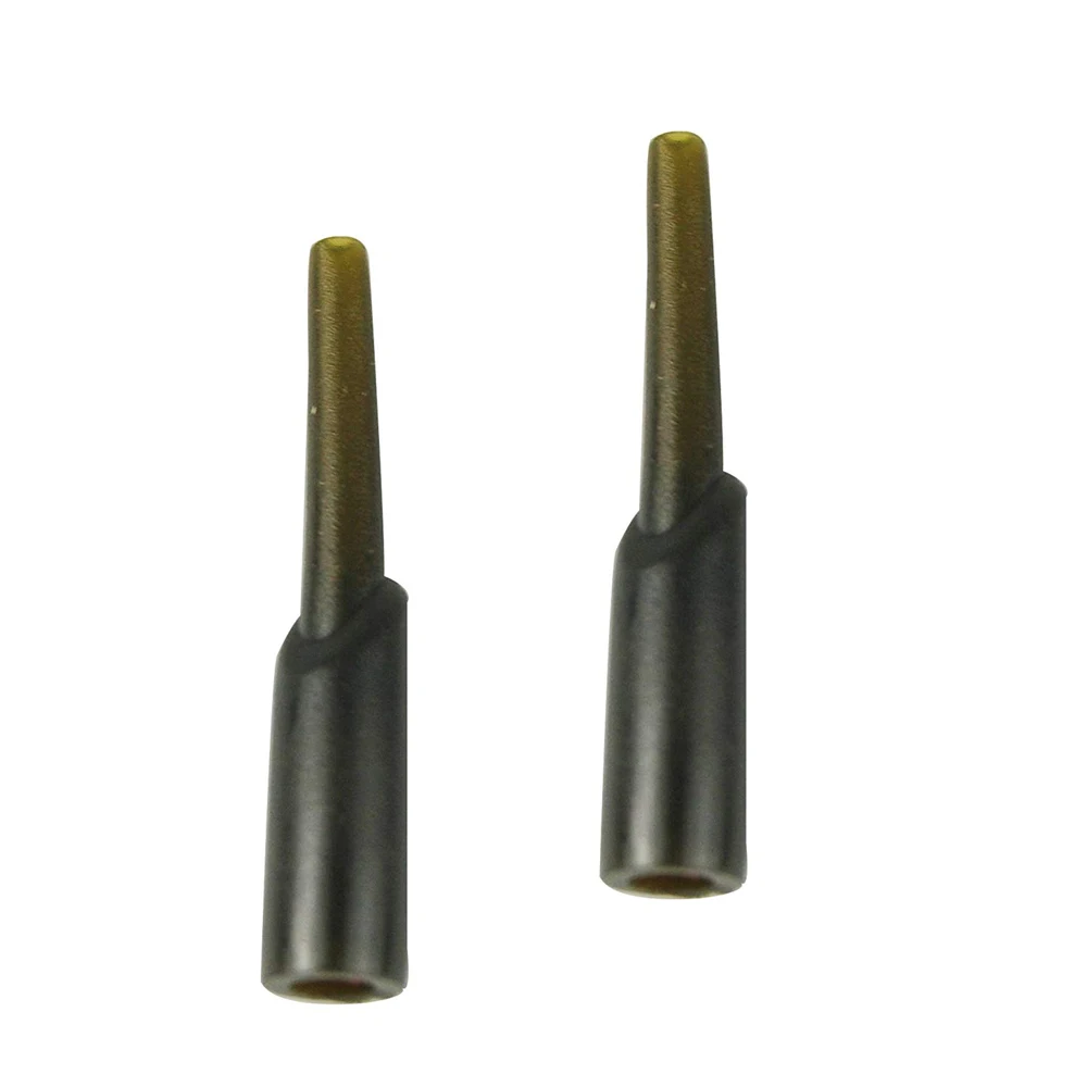 Aparejo de goma de camuflaje verde, aparejo de plomo oculto, manga de gancho de carpa, aparejos giratorios ocultos, aparejo de parada de plomo, accesorio de pesca de carpa, 30 piezas - imagen 4