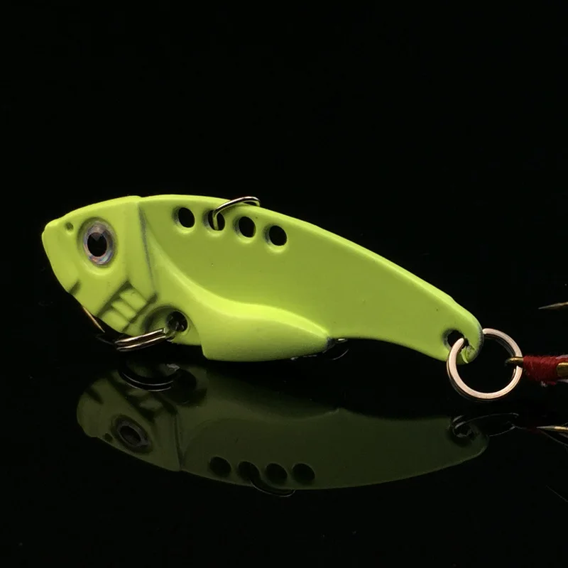 Señuelo de pesca VIB, cebo duro con vibración, Señuelos de pesca nocturnos brillantes, 12g, cebos artificiales luminosos, lote de 3 piezas en oferta - imagen 5