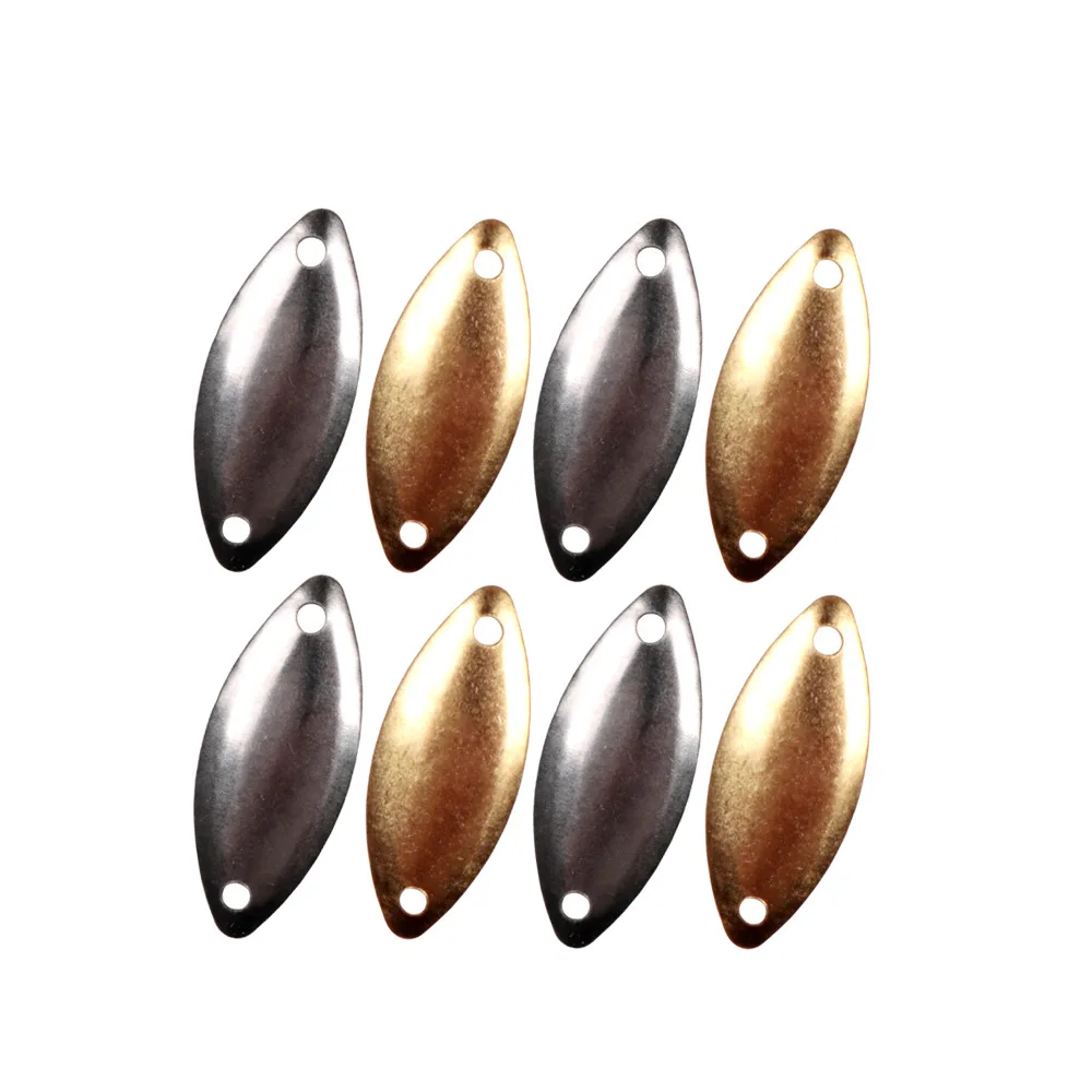 100 unids/lote de señuelos de cuchara duraderos, Mini cebo, semilla de melón, Wobblers, gancho lanzador de lentejuelas de 5x12mm/7x15mm, accesorios de pesca artificiales - imagen 4