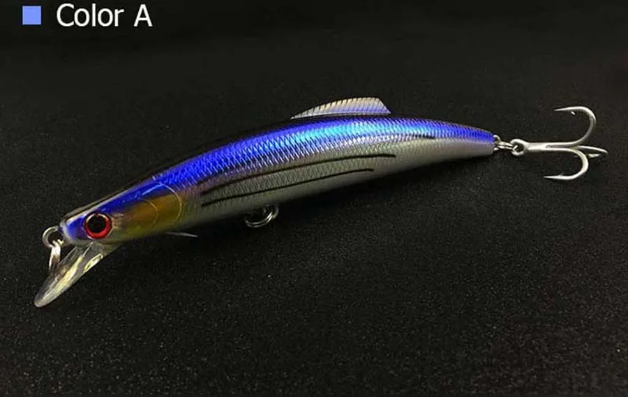 Colorear un diseño de señuelos de pesca vibrantes y llamativos