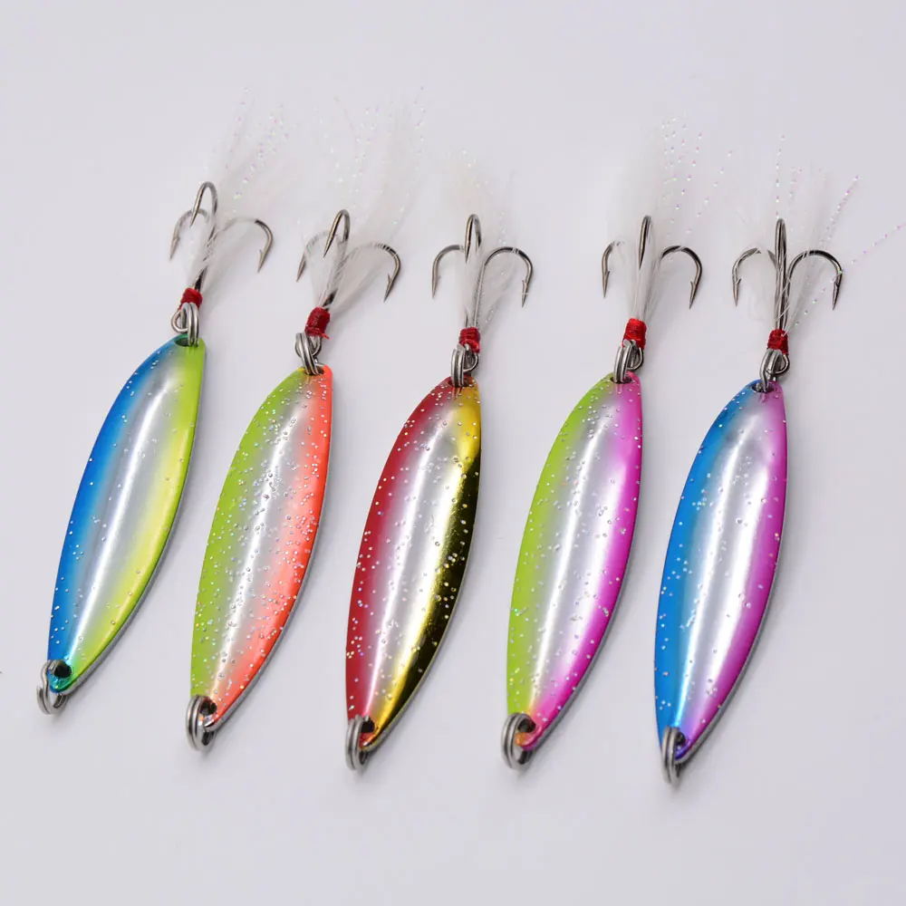 Balleo 5g 8g 14g 17g cuchara giratoria Matel Shell señuelo de pesca aparejos de pesca - imagen 2