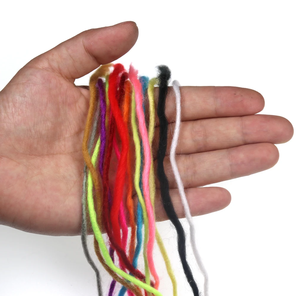 Bimoo hilo para atar moscas, Material de atado de moscas de huevo, amarillo, rojo, verde Fluo, 2m/tarjeta, 3mm - imagen 3