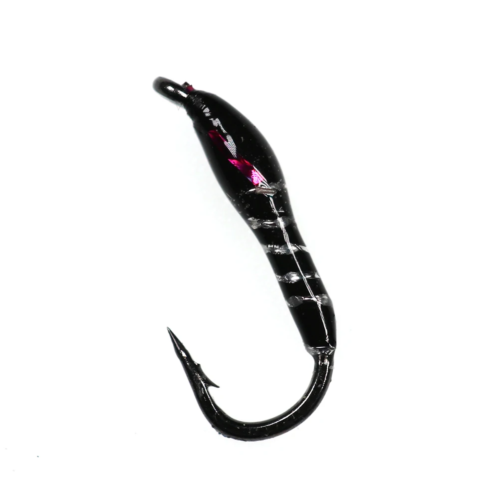 Bimoo-SEÑUELOS de pesca con mosca, 10 unidades, 20 unidades, 50 unidades, n. ° 14, zumbador de gancho, moscas, ninfa, Midge, trucha - imagen 5