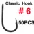 50PCS Size 6