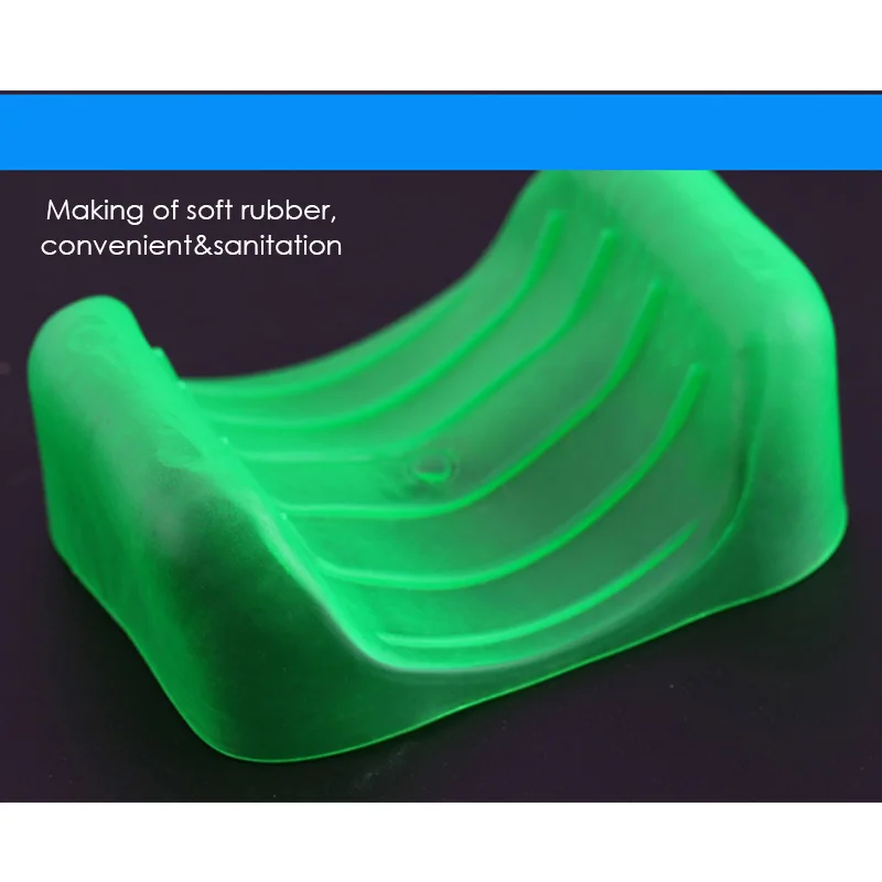 Guantes de pesca prácticos y sanitarios para pescar peces estera de goma suave 14*10,5*5,5 cm protector de mano verde accesorios de pesca - imagen 3