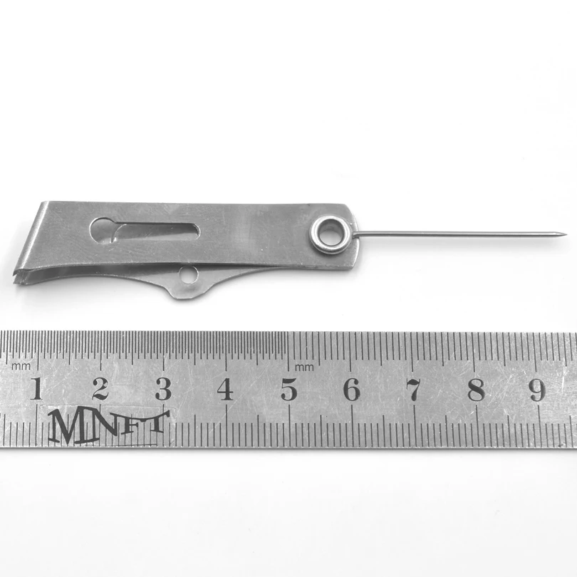 MNFT 1 Uds 3 en 1 cortador de hilo de pescar de acero inoxidable tijeras de pesca con mosca gancho limpiador de ojos ganchos sacapuntas herramienta de aparejos - imagen 5