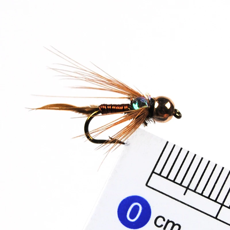 Señuelo para pesca de trucha, 10 unidades, 12 #, Wifreo, John Fly, cabeza de latón, Nymph, piedra, mosca - imagen 3