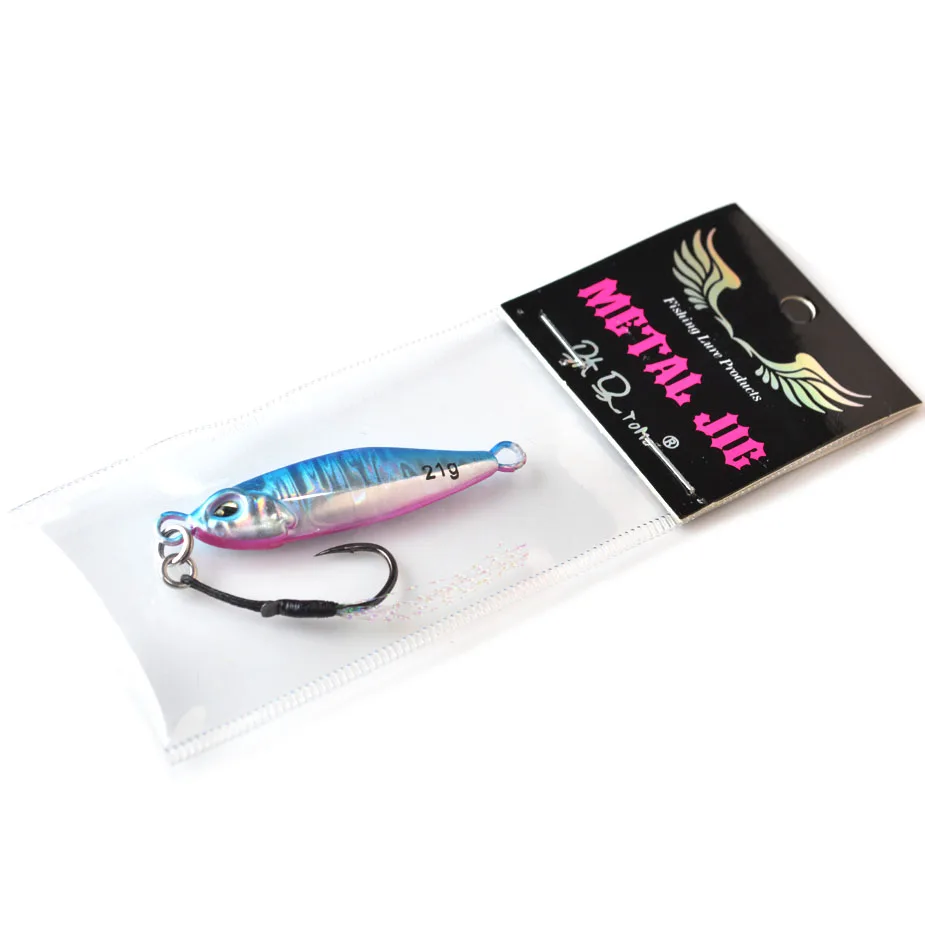 Cucharas Jigging Micro Metal – Señuelos luminosos para pesca en mar - imagen 5