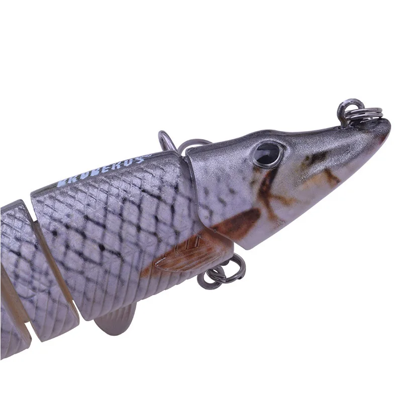 Señuelo de pesca Swimbait Pike Wobblers, 1 paquete de 9 segmentos, 12,5 cm, 20g, Crankbait, cebo duro Multi articulado, Isca Artificial - imagen 4