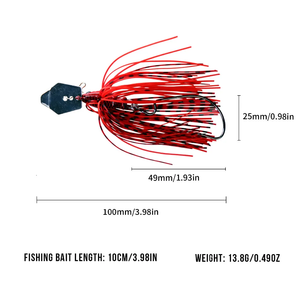 THKFISH 3 uds 13,8g Chatter Bait Spinner señuelos señuelo de pesca sin malezas Buzzbait Wobbler cebos de alambre para lubina Pike Walleye Fish - imagen 4