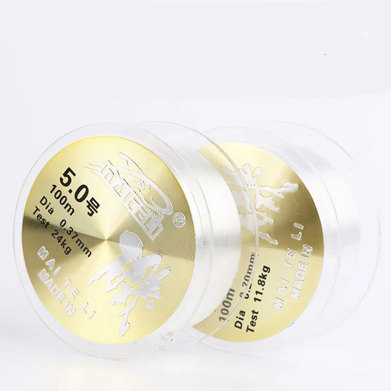 2pcs/lot Top Quality Strong Pulling Nylon Fishing Line 100m Fishing Lures Line Super Strength Wear Resistant Taiwan Fishing Line - imagen 5