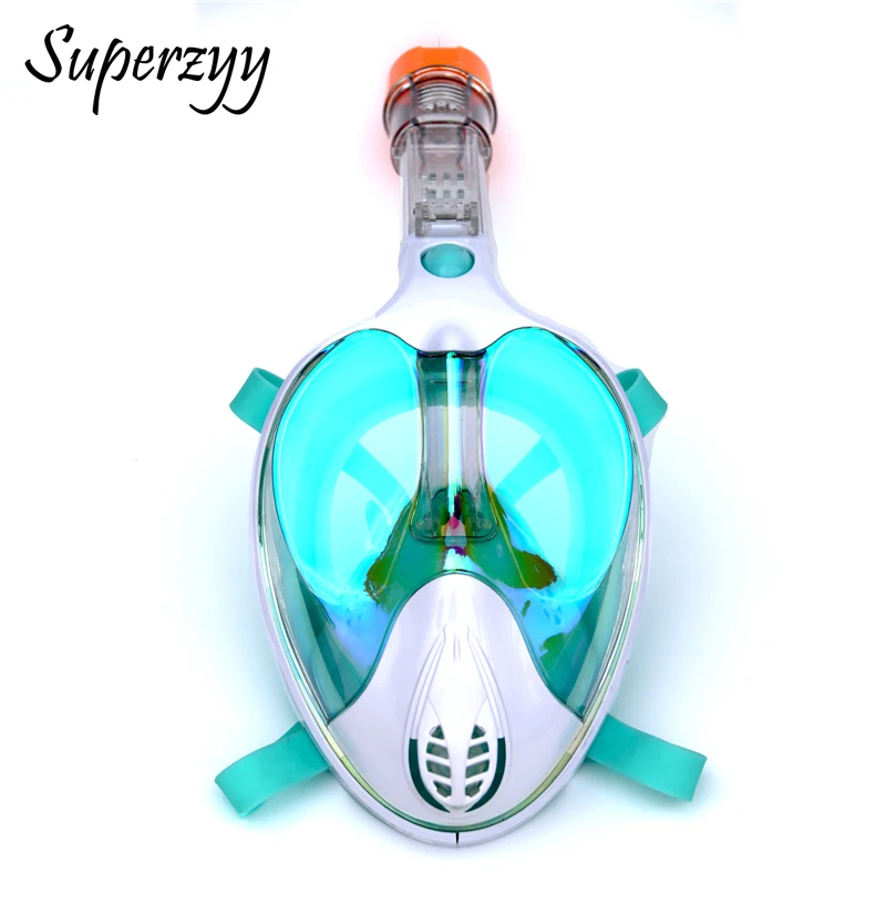 Alien-máscara de buceo profesional, máscara de buceo subacuática antiniebla de cara completa, 180 grados, conjunto de esnórquel con anillo antideslizante - imagen 4