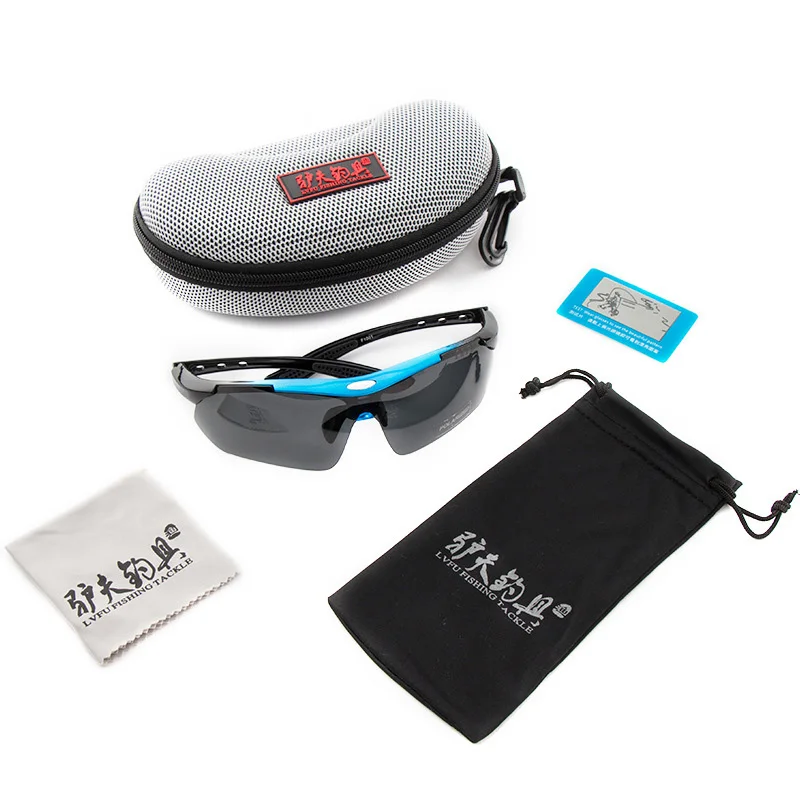 Gafas de sol polarizadas para pescar, gafas a prueba de rayos UV, gafas de sol polarizadas para exteriores con caja - imagen 3