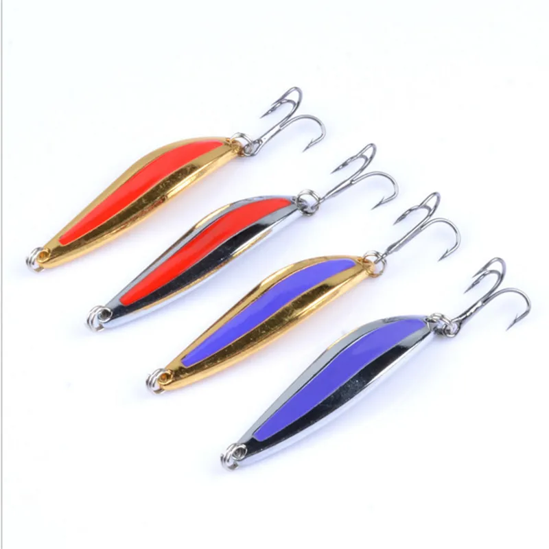 Señuelo de pesca con lentejuelas de Metal clásico de calidad 1 Uds. 5g 7g 10g cuchara SPINNER wobblers señuelo para cebos de pesca Lucio mar lago señuelo - imagen 2