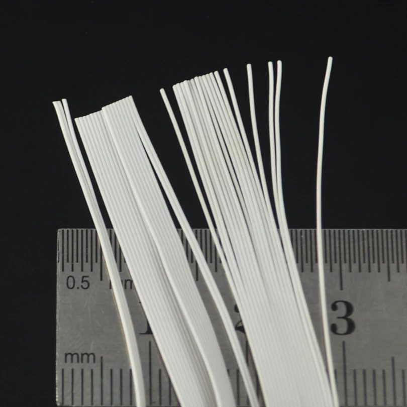 MNFT-Señuelos para atar moscas, 2 bolsas, alambre para Barba, látex blanco grisáceo de 0,3mm para moscas, materiales DIY - imagen 3