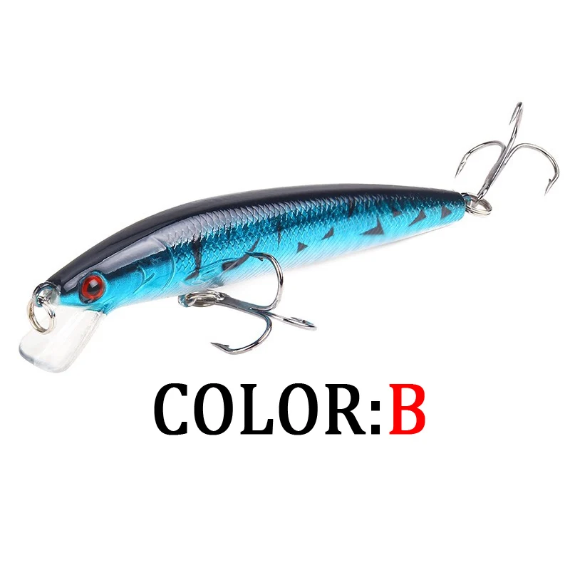KMRESA-señuelo de pesca de pececillos láser, 1 unidad, 7,5G, flotante, 10CM, wobblers para pesca, cebo Artificial japonés, Crankbaits duros - imagen 4