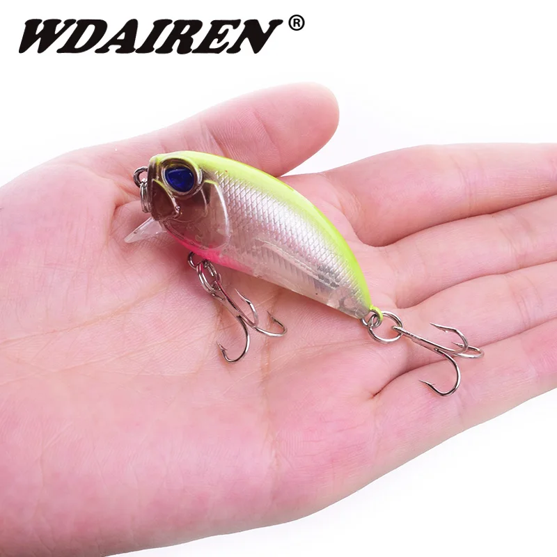 Señuelos de Pesca con manivela pequeña, cebos duros artificiales, Wobblers, Crankbaits, pintura para Pesca de carpa, superficie, 6 unids/set por juego - imagen 2