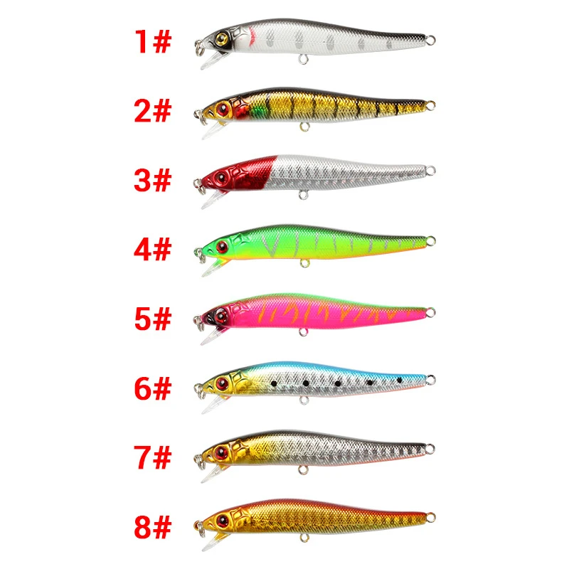Señuelo de Pesca de pececillos, cebo duro Artificial, ojos 3D, 8,5 cm/5,8g, Crankbait, Wobblers, Lucio, carpa, 1 unidad - imagen 4