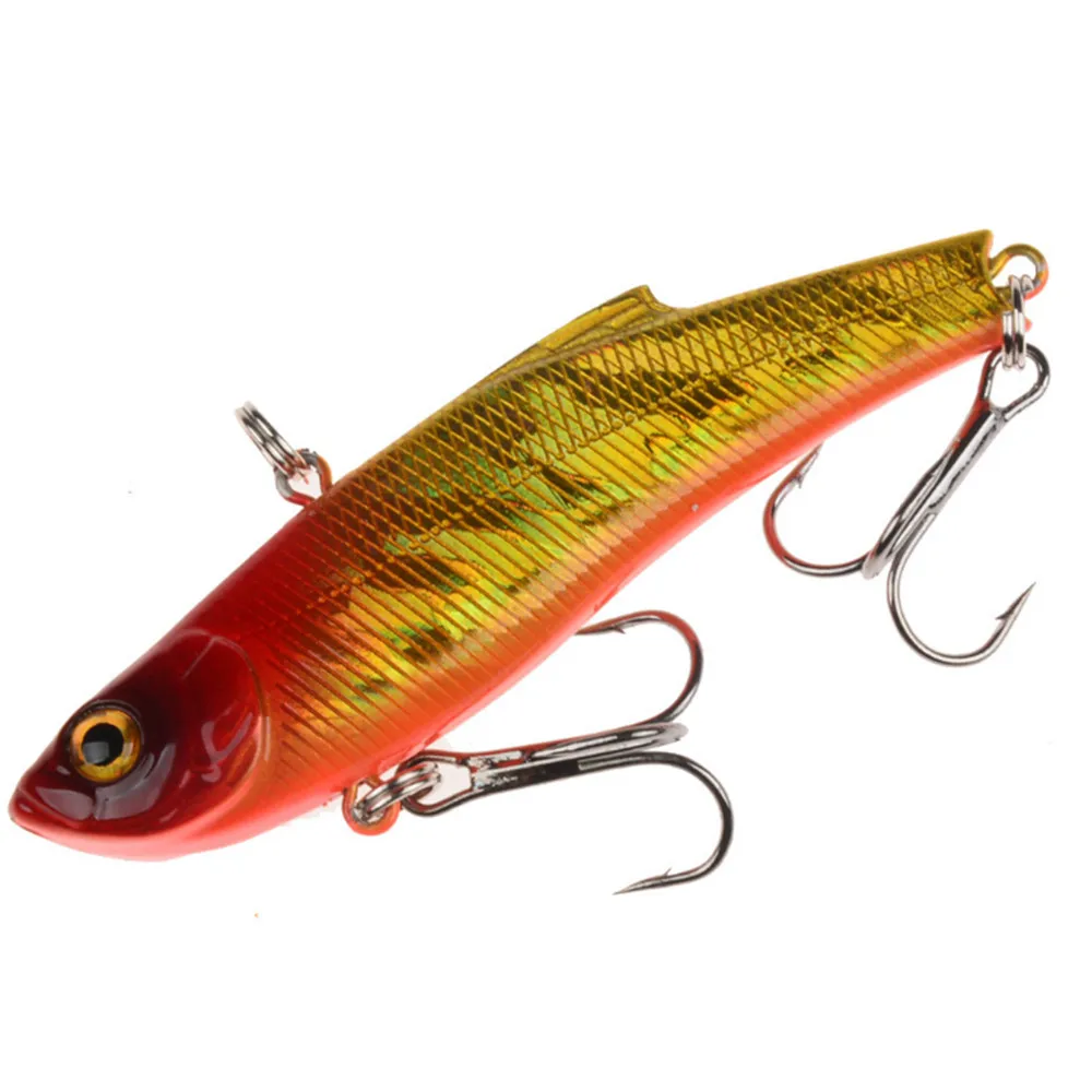 Señuelo de pesca de hielo de mar, cebo duro Artificial, Wobbler Crankbait, señuelo de pesca de lubina, anzuelos de cabeza, invierno, 7cm, 18,4g, 1 ud. - imagen 3