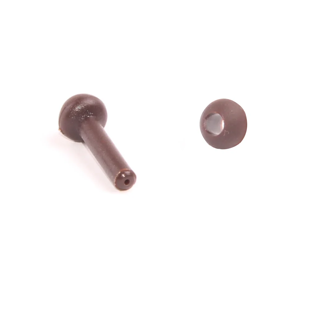 Cuentas de pesca de carpa, accesorios giratorios de pesca de carpa, color verde, gris y marrón, 40 Uds. - imagen 3