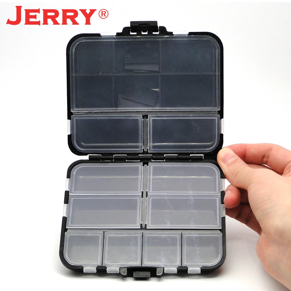 Caja de accesorios de aparejos de Pesca Jerry, juego de cuchara de trucha, caja de Pesca, 16 compartimentos, 1 unidad - imagen 4