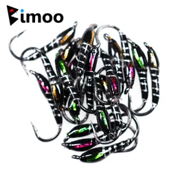 Bimoo Moscas de pesca - ninfa, midge, talla 14, trucha
