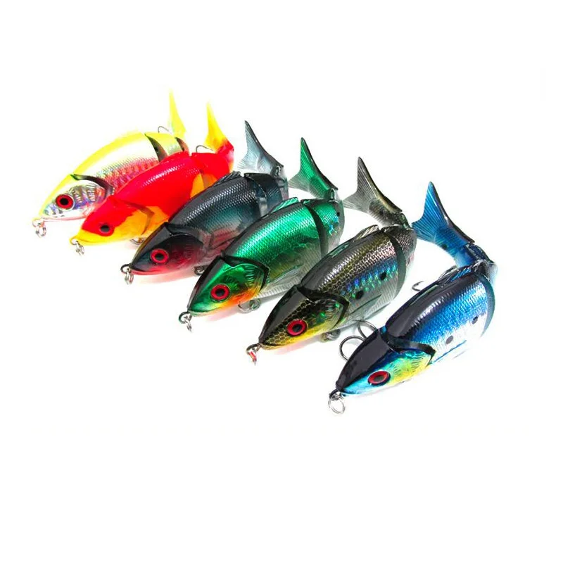 Señuelo de pesca, cebo de segmento para pesca en río oceánico, cebo duro, 5 piezas, 20g, pececillo de 125mm - imagen 2