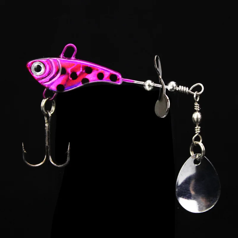 Señuelo de pesca de hélice, anzuelo Artificial con cuchara giratoria, cebo giratorio compuesto de 8,8 cm/11g con plantilla de gota de agua - imagen 3