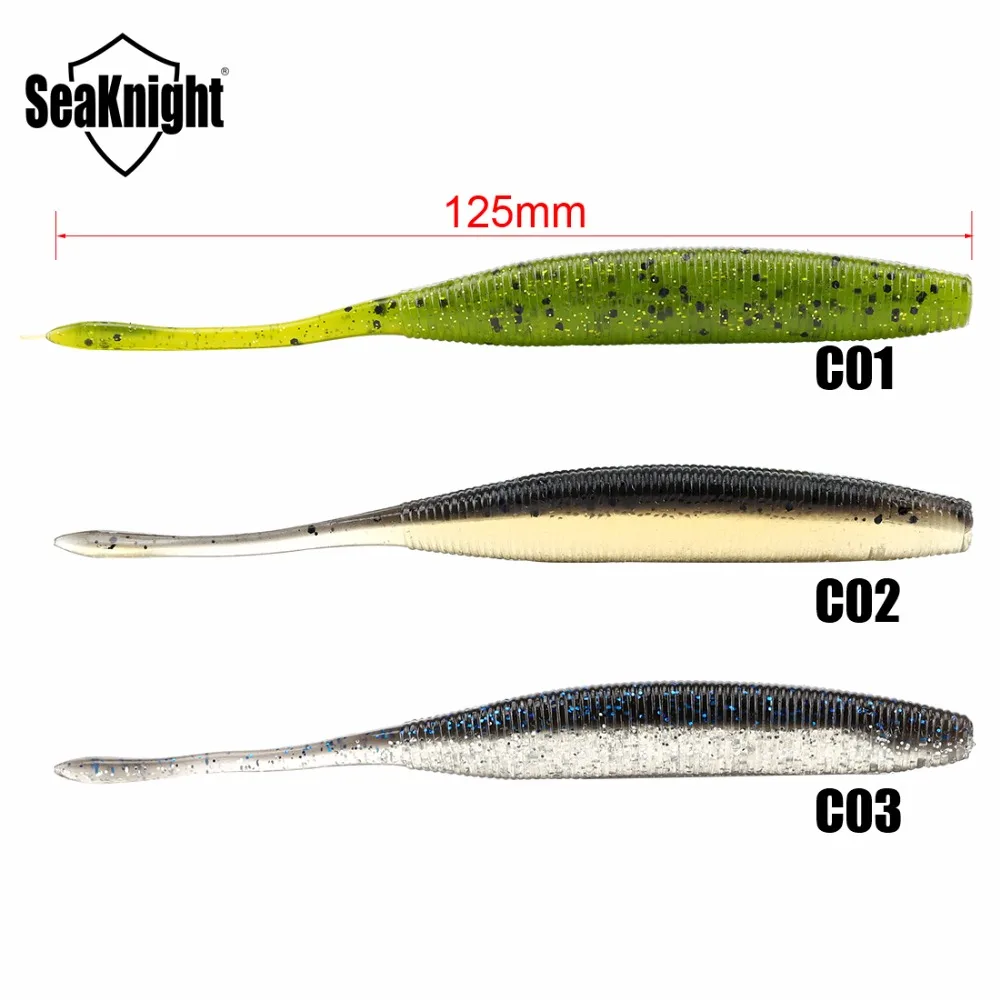 Señuelos Blandos SeaKnight 125mm – Lubina y Carpa - imagen 2