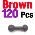 120Pcs Brown