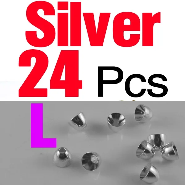 24Pcs Silver L