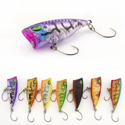 Señuelo de pesca Mini Popper, cebo duro, Crankbait, Wobbler, aparejos Isca Poper, 1 piezas, 4cm, 3g