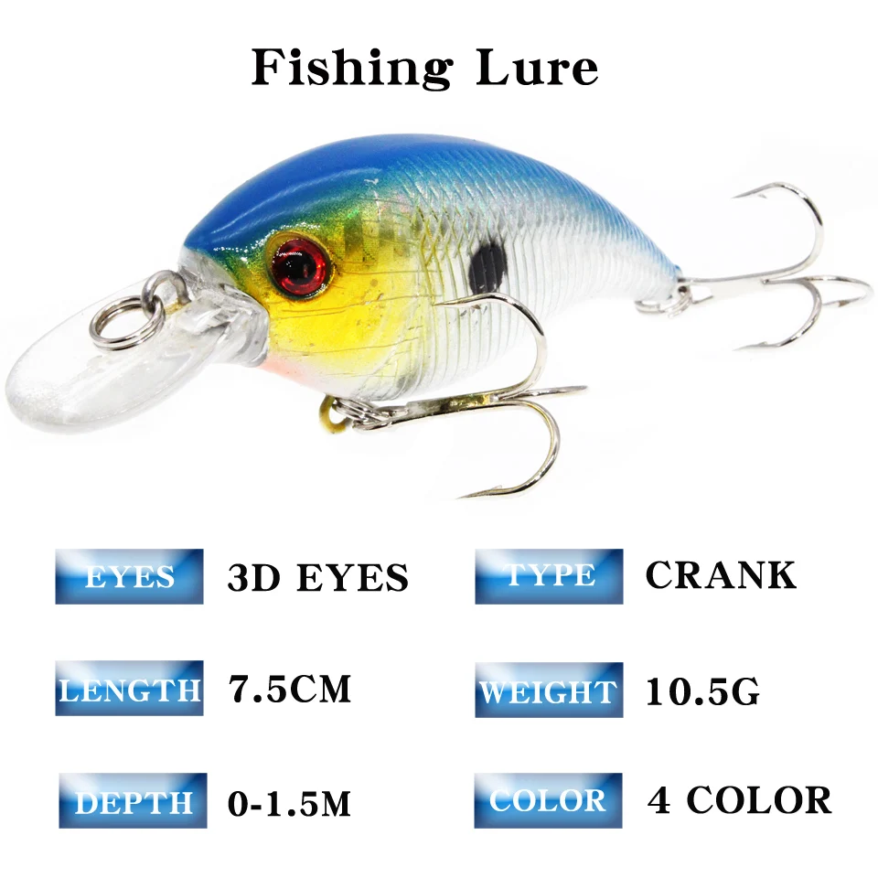 Señuelo de pesca para lubina, cebo de plástico flotante lento, anzuelos triples, 1 ud., novedad, oferta especial - imagen 2