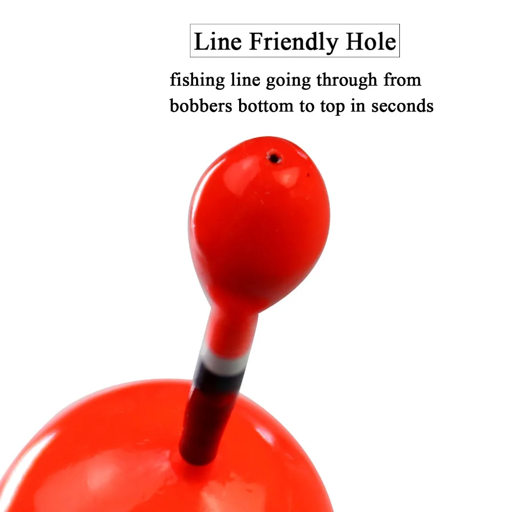 THKFISH 5 uds flotadores de pesca de agua dulce deslizamiento Bobbers Balsa madera mar pesca Bobber boyas para tipo de pez lubina 15g flotador - imagen 3