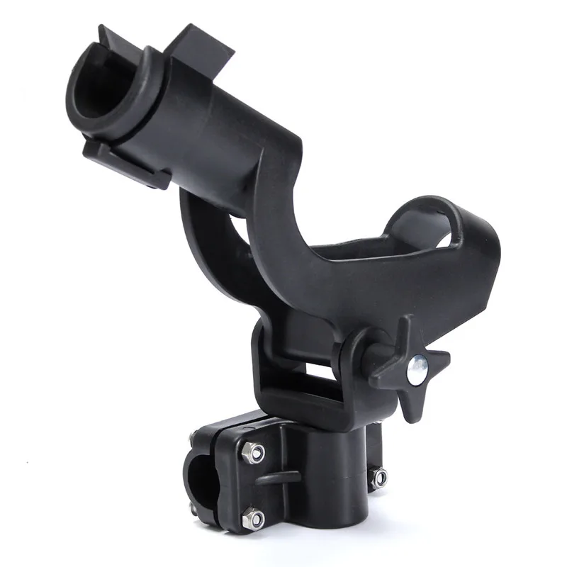 Hiumi-caña de pescar de plástico giratoria ajustable, soporte de estante de 3 soportes, Kit de montaje para remo, canoa, Kayak, soporte lateral - imagen 4