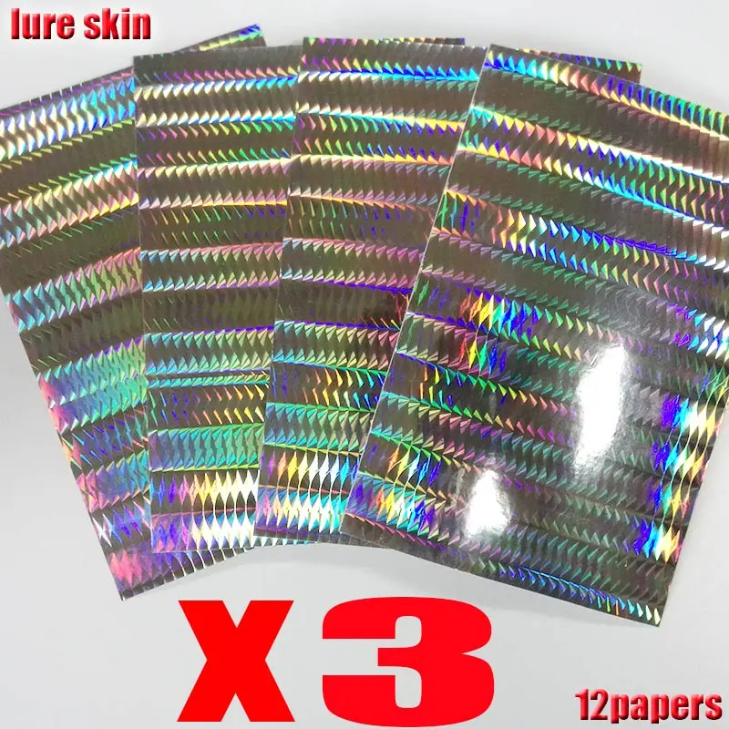 Pegatinas holográficas para señuelos de pesca 10x15 cm - imagen 5