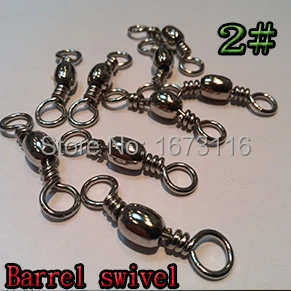 Barril giratorio de pesca, Conector de tamaño 2, cantidad, 30 unids/lote - imagen 3